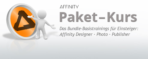 AFFINITY – PAKET Grafik-Schulung  – für Einsteiger und Marketing-Mitarbeiter